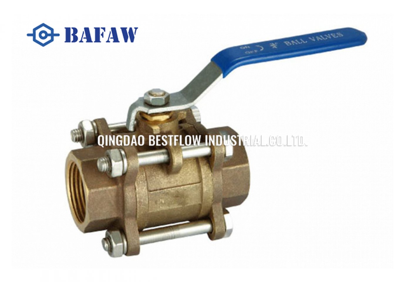 Oil And Gas Npt 3pc Bronze Ball ValveDIN259 3PC Ball valveBSPT 3PC